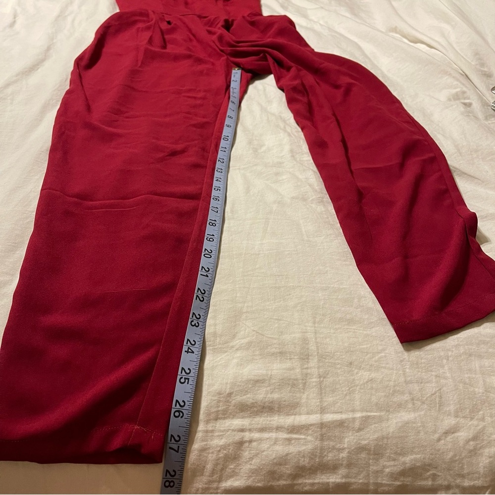 Red‎ strapless jumpsuit. - Picture 11 of 14